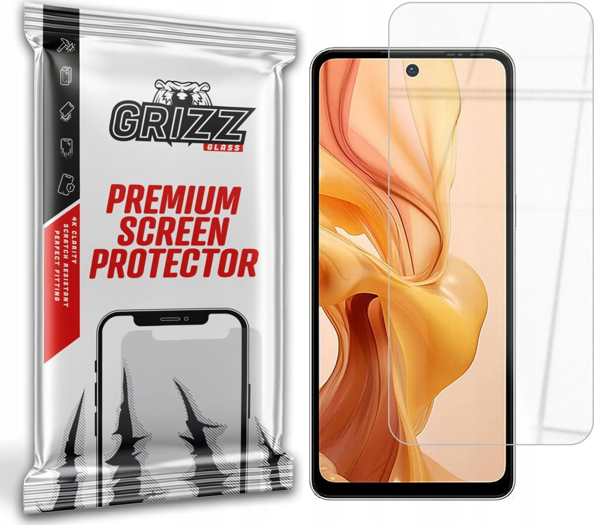 Ekrāna aizsargstikls GrizzGlass HybridGlass priekš Ulefone