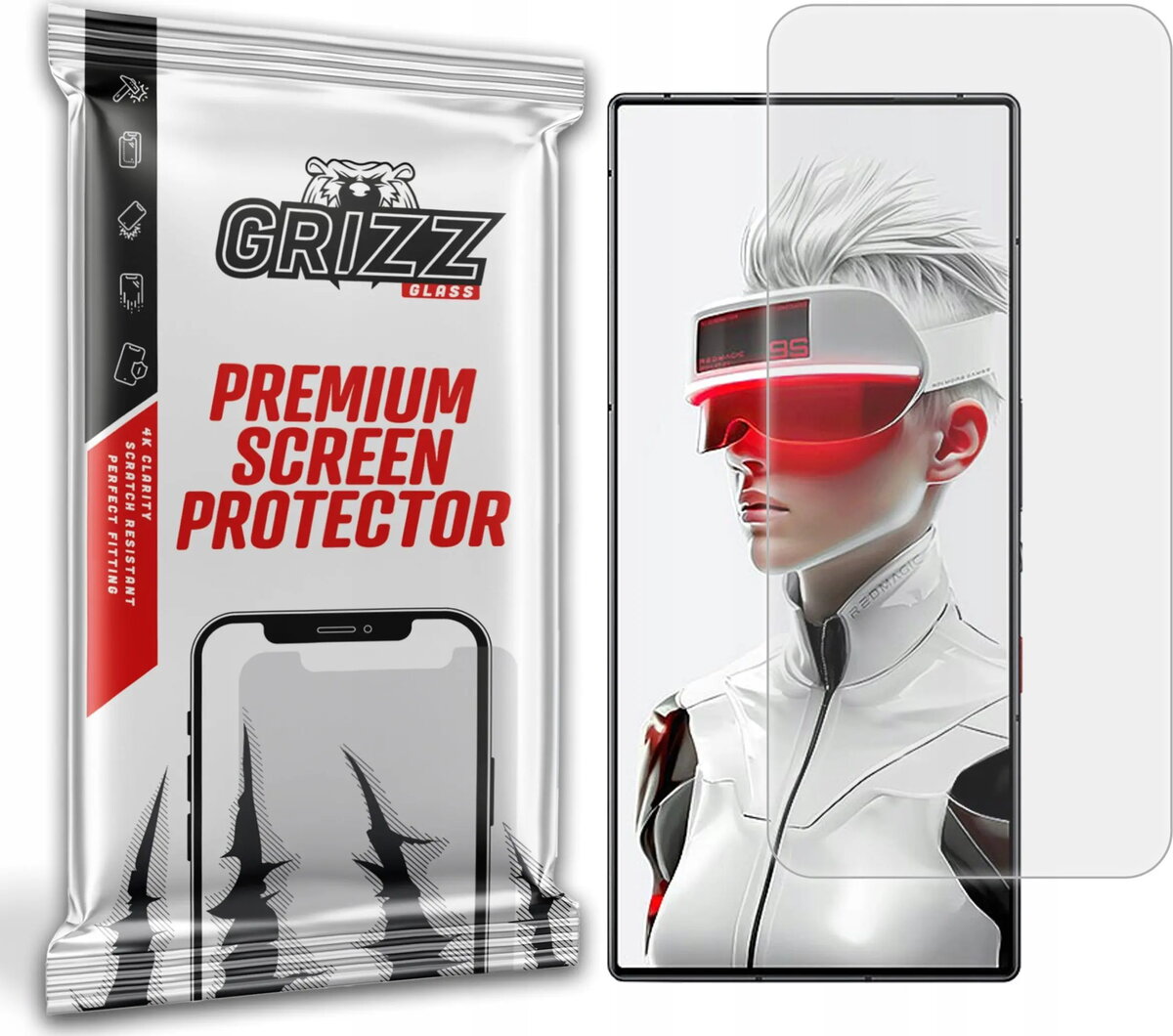 Matēta ekrāna aizsargplēve GrizzGlass PaperScreen priekš