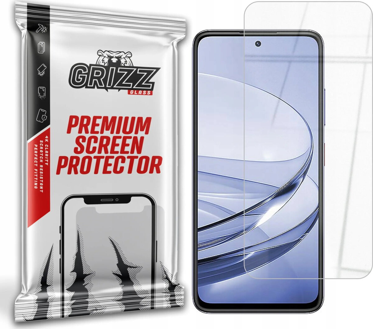 Hibrīda ekrāna aizsargstikls GrizzGlass HybridGlass priekš