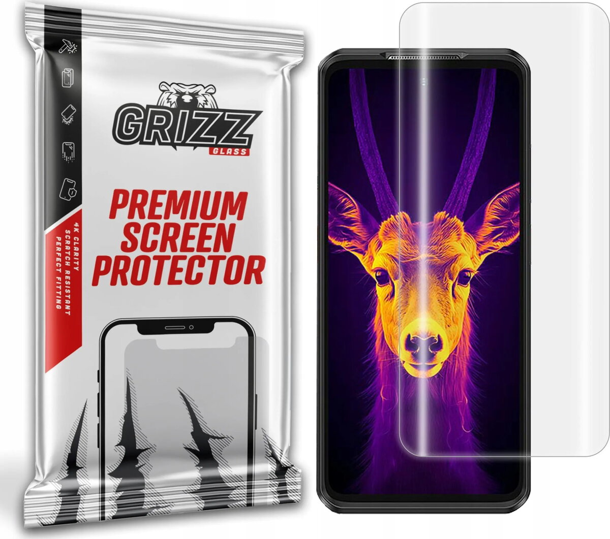Aizsargplēve GrizzGlass Hydrofilm (hidrogelu) priekš Ulefone