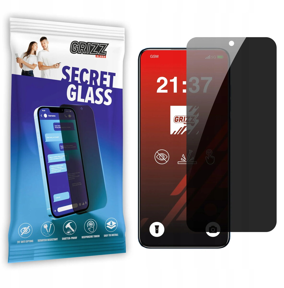 Privātuma rūdīts stikls GrizzGlass SecretGlass priekš