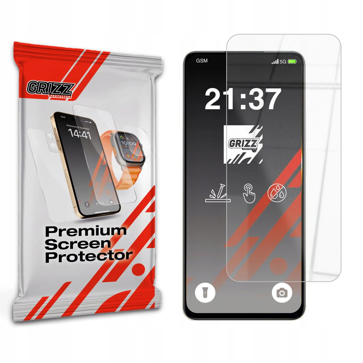 Hibrīdais aizsargstikls GrizzGlass HybridGlass priekš Realme