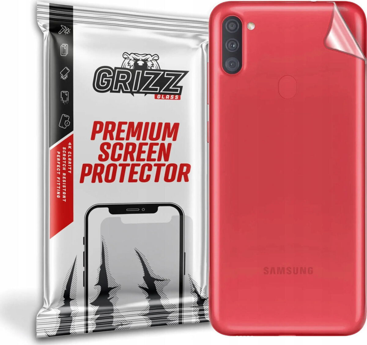 Stikla aizsargs GrizzGlass aizmugurei Samsung Galaxy