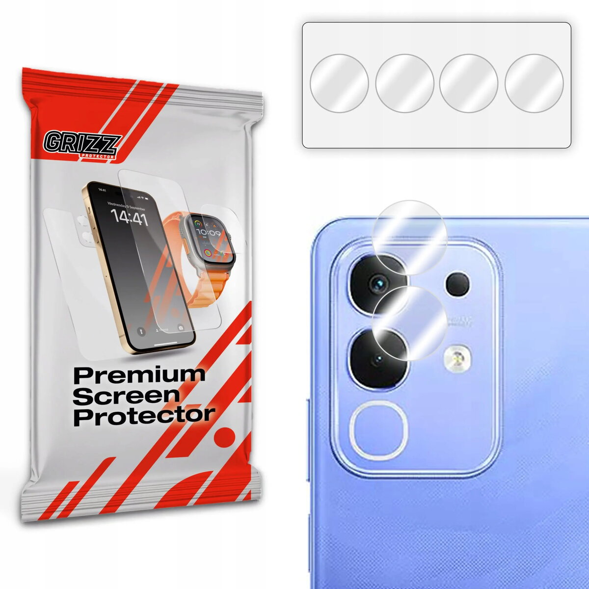 Kameras aizsargstikls GrizzGlass HybridGlass priekš Vivo