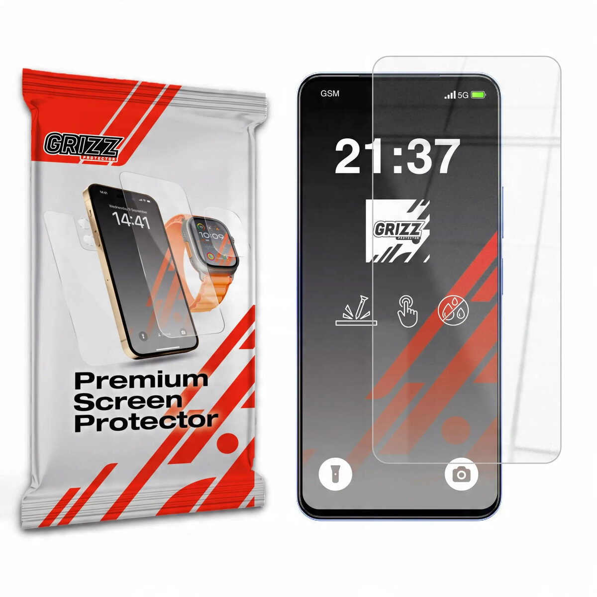 Hibrīdais aizsargstikls GrizzGlass HybridGlass priekš Vivo