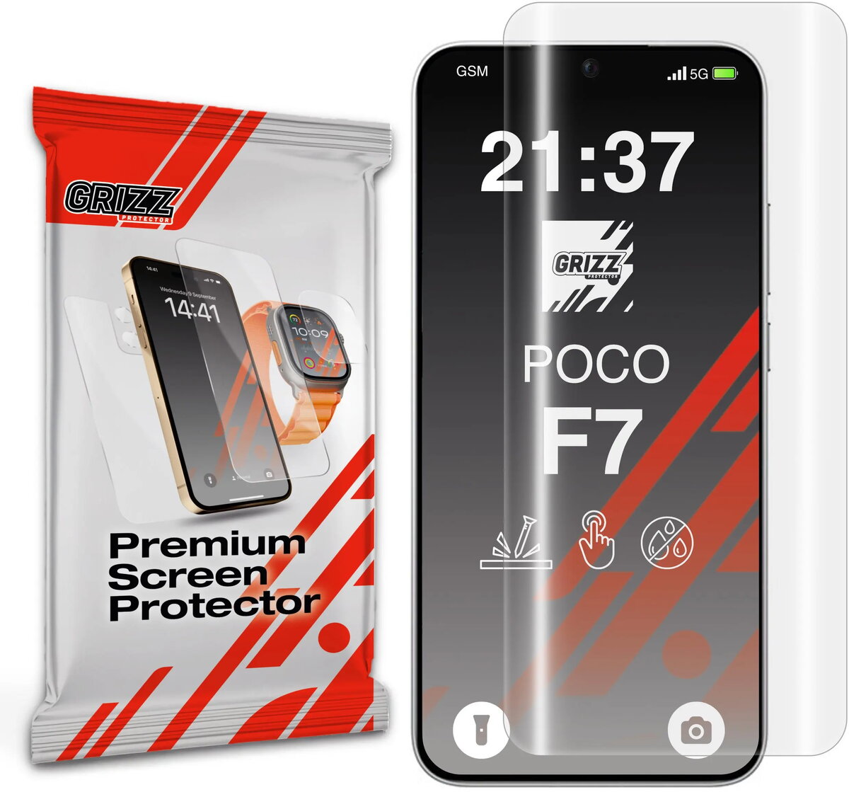 Aizsargplēve GrizzGlass Hydrofilm priekš Xiaomi POCO