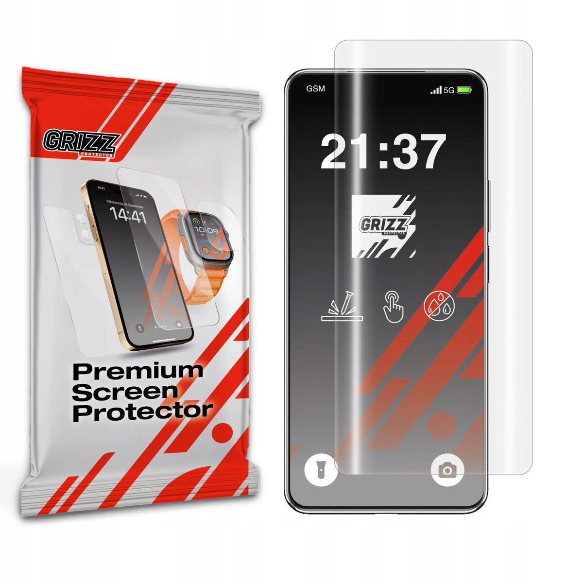 Hidrogelu plēve GrizzGlass Hydrofilm priekš Huawei