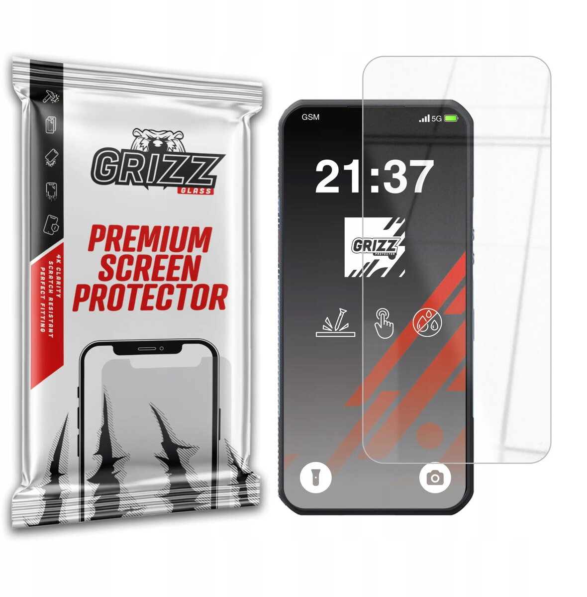 GrizzGlass HybridGlass hibrīdais aizsargstikls priekš Oukitel