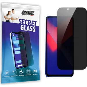 Rūdīts privātais stikls GrizzGlass SecretGlass priekš Wiko 5G — ekrāna aizsargs