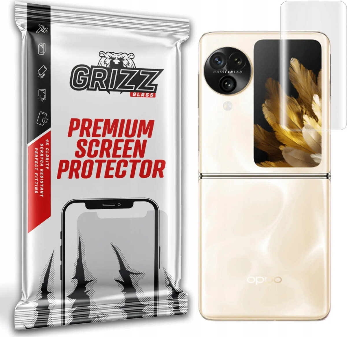 Ekrāna aizsargplēve GrizzGlass Hydrofilm priekš Oppo