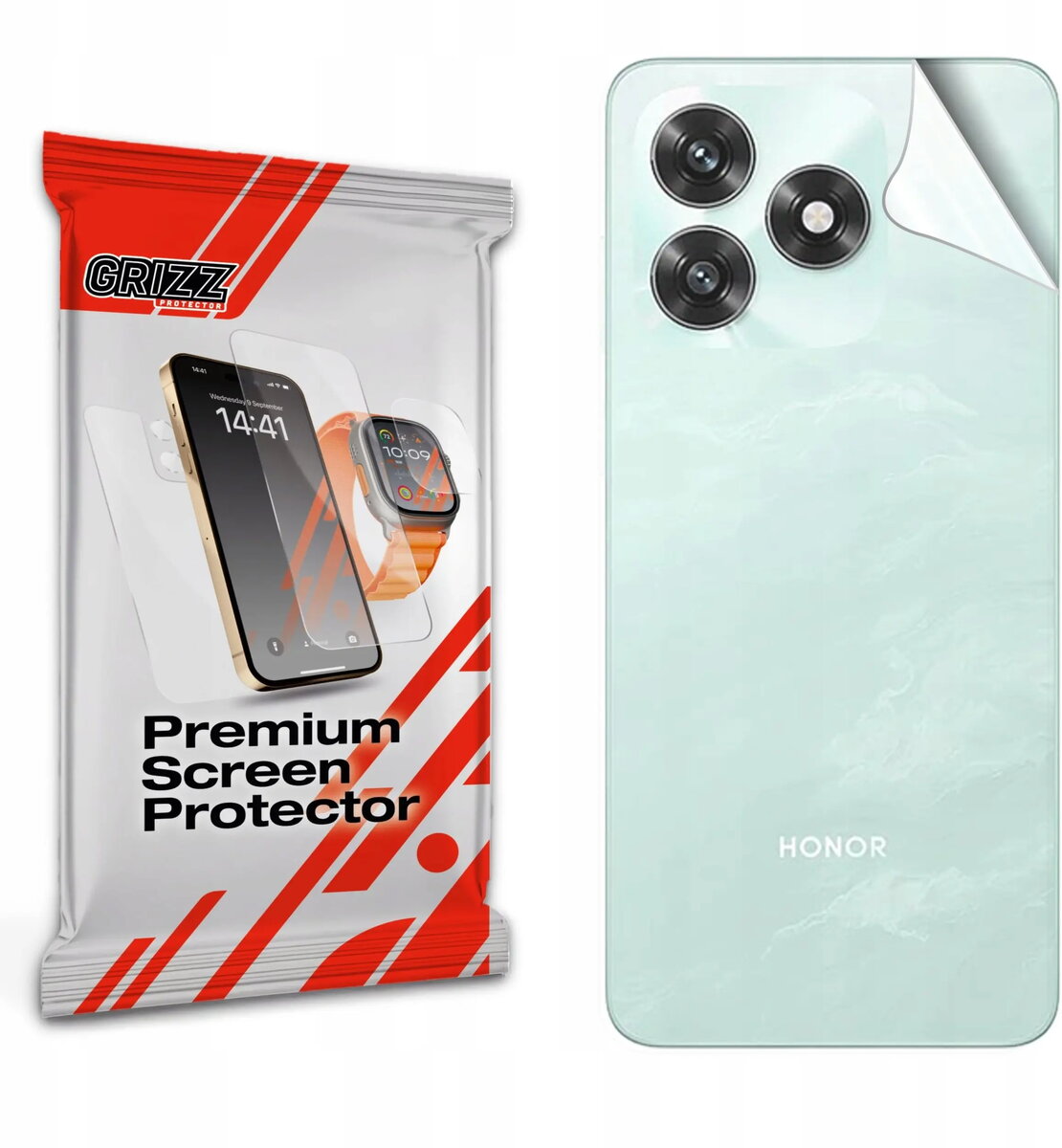 Aizsargplēve GrizzGlass SatinSkin aizmugurei priekš Honor