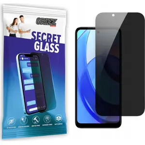 Закалённое приватное стекло GrizzGlass SecretGlass для Motorola Moto E30, защитное антишпионское стекло