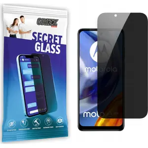 Закалённое приватное защитное стекло GrizzGlass SecretGlass для Motorola Moto E32s