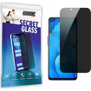 Закалённое приватное защитное стекло GrizzGlass для Oppo Reno 3 - SecretGlass (приватный фильтр)