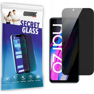 Защитное приватное стекло GrizzGlass SecretGlass для Realme Narzo 50A Prime (приватная пленка)