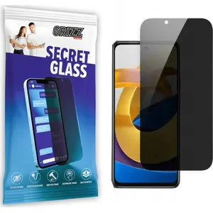 Защитное закалённое стекло с приватизацией GrizzGlass для Xiaomi POCO M4 Pro 5G