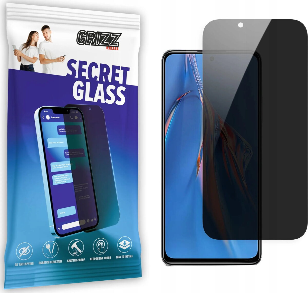 Aizsargstikls ar privātumu GrizzGlass SecretGlass priekš