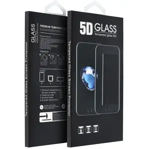 Tempered Glass Screen Protector 5D Full Glue for iPhone 17 Air — black