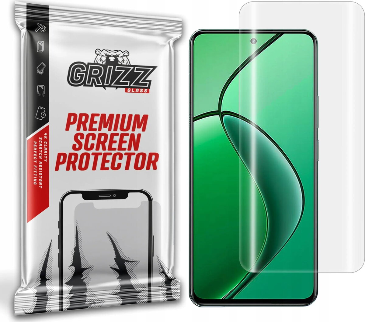 Ekrāna aizsargplēve GrizzGlass Hydrofilm hidrogelisks priekš