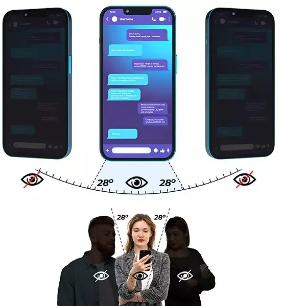 Matēta privātuma aizsargstikla GrizzGlass SecretGlass priekš