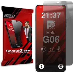Матовое защитное стекло с эффектом приватности GrizzGlass SecretGlass для Motorola Moto G06