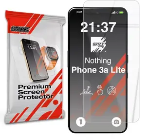 Screen protector GrizzGlass HybridGlass for Nothing Phone 3a Lite — hybrid tempered glass protector