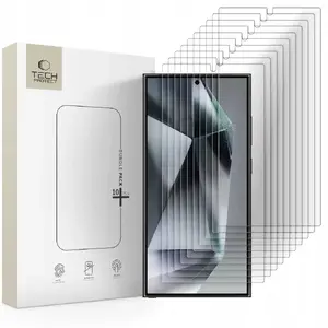 Rūdīta aizsargstikla komplekts Tech-Protect priekš Samsung Galaxy S24 Ultra — 10 gab., caurspīdīgs
