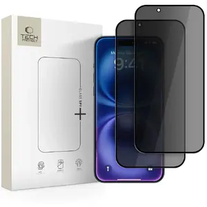 Screen protector Tech-Protect Glass Spy+ privacy tempered glass 2-pack for iPhone 17 Air