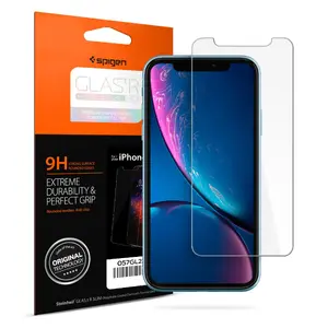 Закалённое защитное стекло Spigen SLIM HD для iPhone 11 / iPhone XR