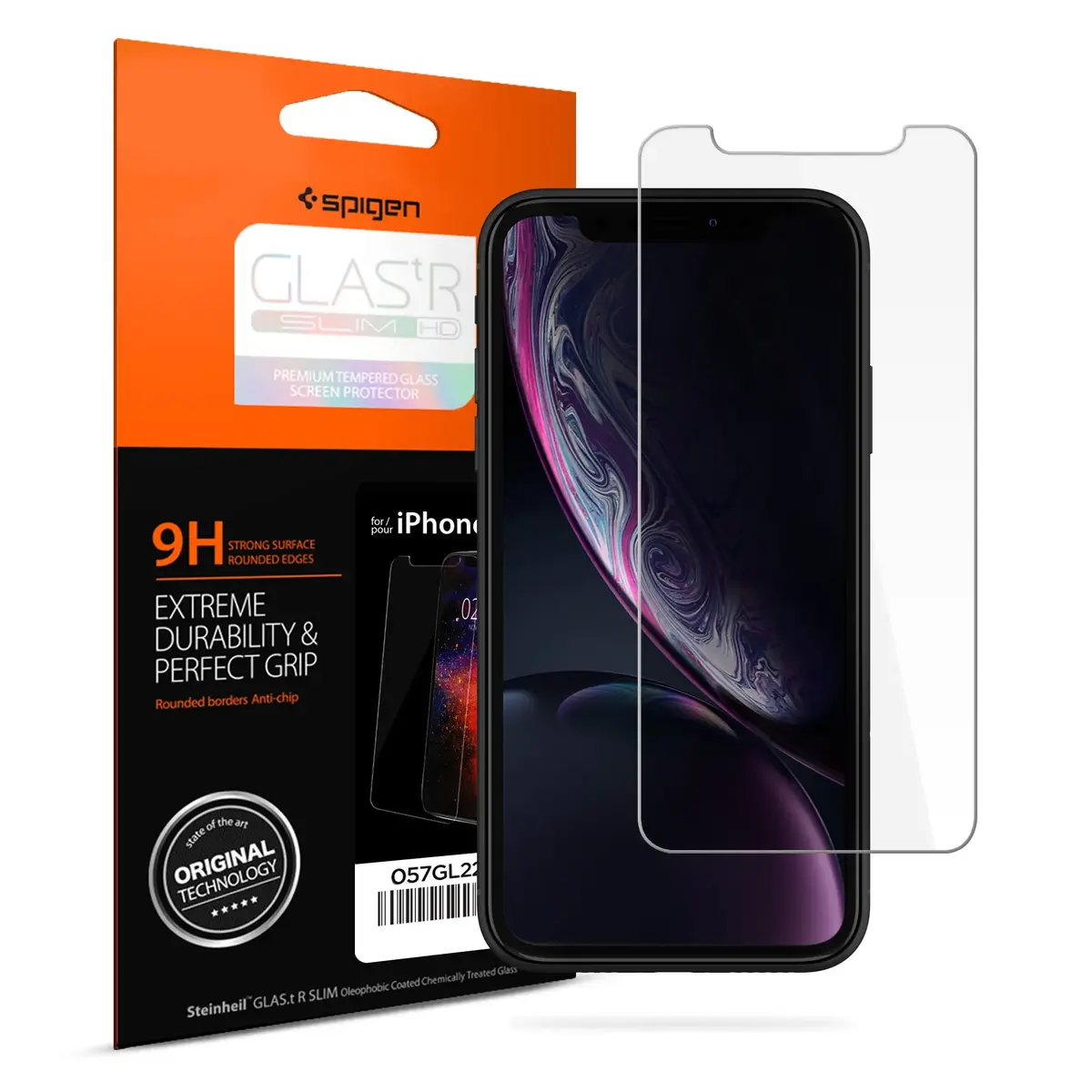 Spigen SLIM HD templēts stikls priekš iPhone 11 / XR Photo 2