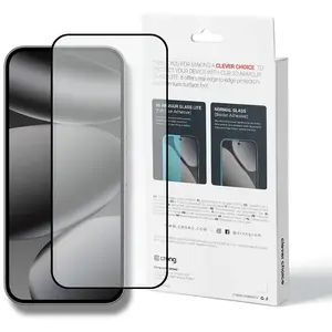 Templēts stikls ekrāna aizsargājamais Crong 3D Armour Glass Lite priekš Google Pixel 9 Pro / 10 Pro ar pilnu līmi