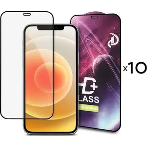 Закалённое стекло 9D HD+ для MOTO E7i Power — набор 10 шт., чёрное