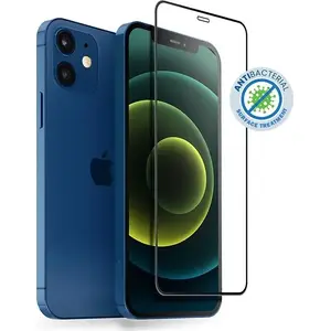 Tempered 9H Anti-Bacterial 3D Armour Glass screen protector for iPhone 12 Mini with installation frame — Crong