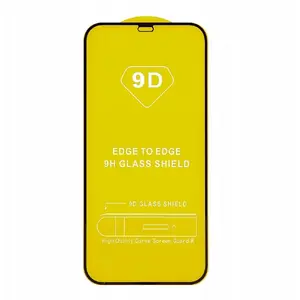 Закалённое защитное стекло TelForceOne для iPhone 15 Pro Max 6,7" с чёрной рамкой (9D)