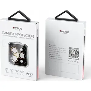 Защитное стекло для камеры yesido WB27 для iPhone 15 Pro / 15 Pro Max, черное