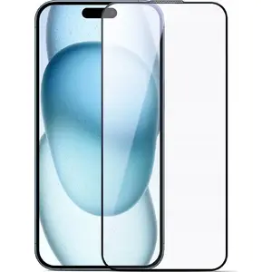 Tempered Glass Screen Protector Joyroom JR-MLG0286 2.5D Anti-Blue Light Dustproof with Black Frame for iPhone 15 Plus/16 Plus