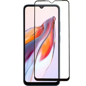 Tempered Glass Screen Protector nemo 5D Full Glue for Xiaomi Redmi 12C / 10C / POCO C40, black