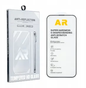 Закалённое антибликовое защитное стекло для iPhone 15 Pro Max — без бренда