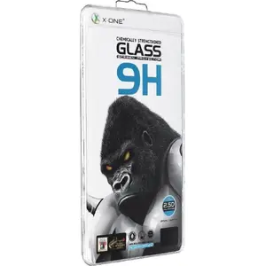 Templēts stikls X-One Full Cover Extra Strong Crystal Clear priekš iPhone 13 mini 5,4" (pilns līme) melns