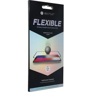 Защитное гибкое наностекло 5D Full Glue для iPhone 12 Pro Max 6,7 – Partner Tele.com, чёрный