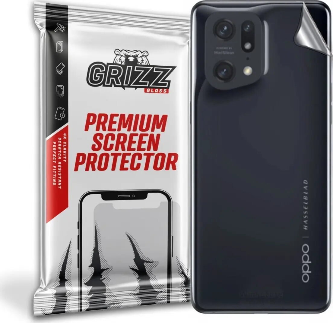 GrizzGlass aizsargstikls aizmugurei Oppo Find X5