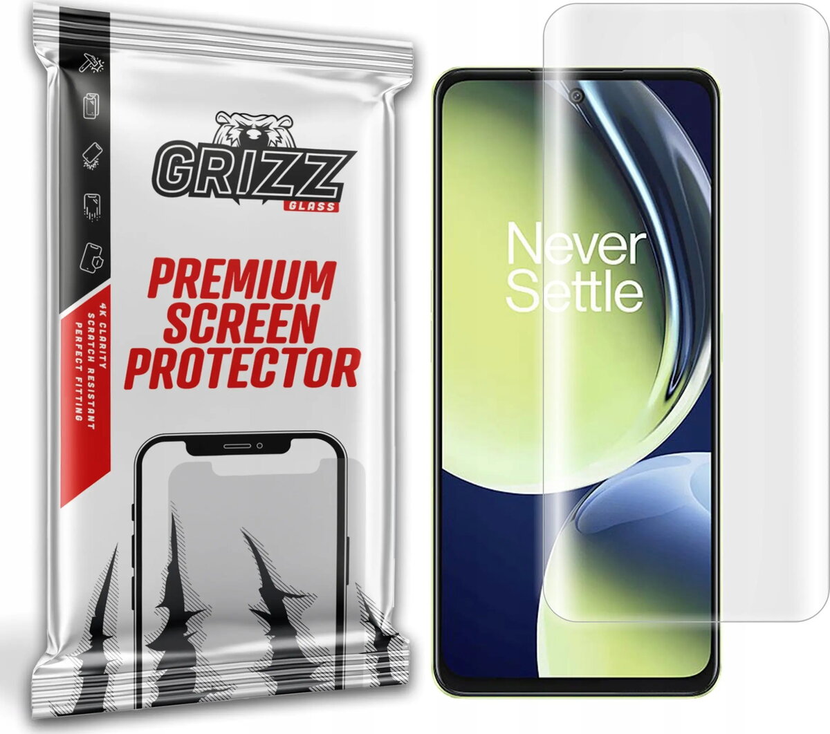 Aizsargvide GrizzGlass Hydrofilm priekš OnePlus Nord