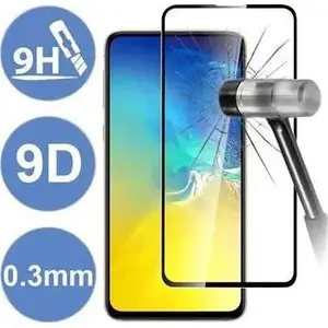 Закалённое защитное стекло 9H Glass Full Glue 9D для OPPO Reno7 5G — чёрное