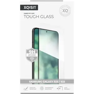 Закалённое защитное стекло Xqisit NP Tough Glass CF для Galaxy S22 / S23 — прозрачное, стандарт