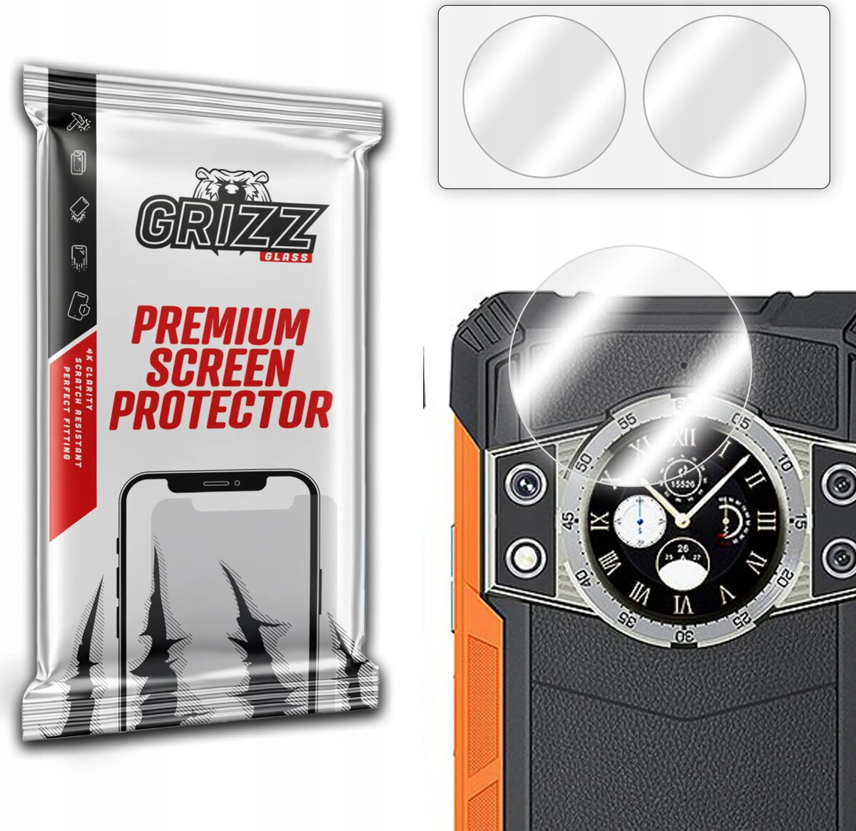 Kamera aizsargstikls GrizzGlass HybridGlass priekš Cubot