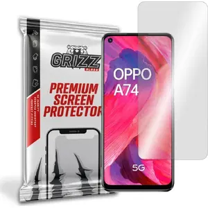Гибридное защитное стекло GrizzGlass для Oppo A74 5G (модель GRZ1332)