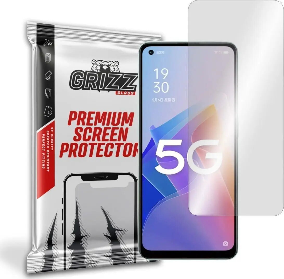 Hibrīdais aizsargstikls GrizzGlass priekš Oppo A96