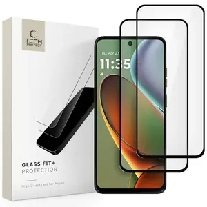 Закалённое стекло защитное 2 шт. Hofi Glass Fit+ для Motorola Moto G15 / G15 Power / G05 / E15, чёрное
