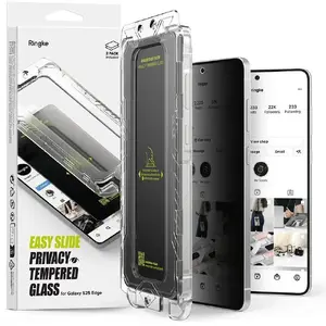 Защитное стекло Ringke Easy Slide 2 шт. для Samsung Galaxy S25 Edge — приватность