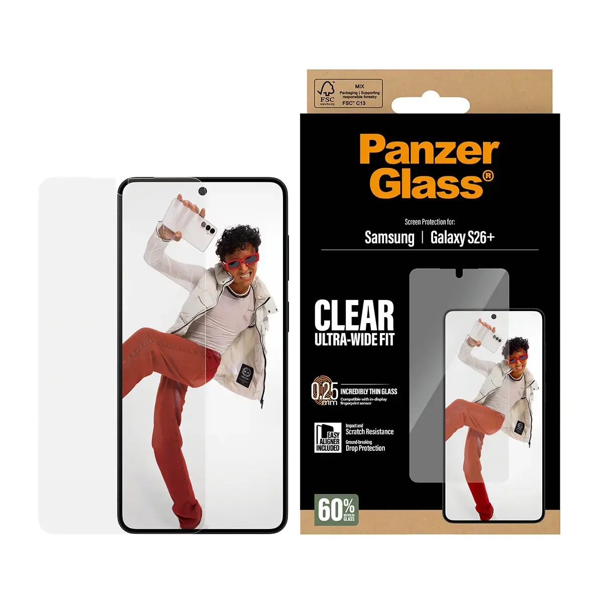 PanzerGlass защитное стекло для Samsung Galaxy S26+ Photo 2